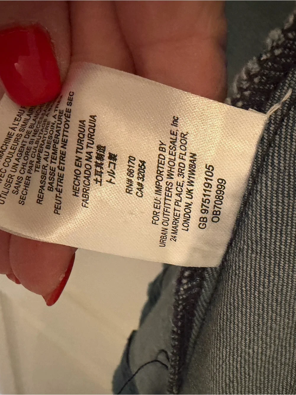 Vintage Free People Light Blue Military-Style Denim Jacket with Gold Buttons - Picture 7 of 10